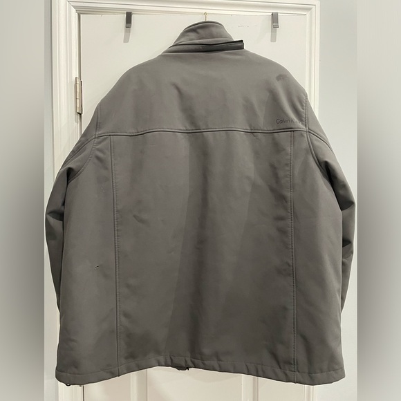 Calvin Klein XL 3 in 1 jacket grey water resistant outer blk quilted inner - Picture 4 of 5